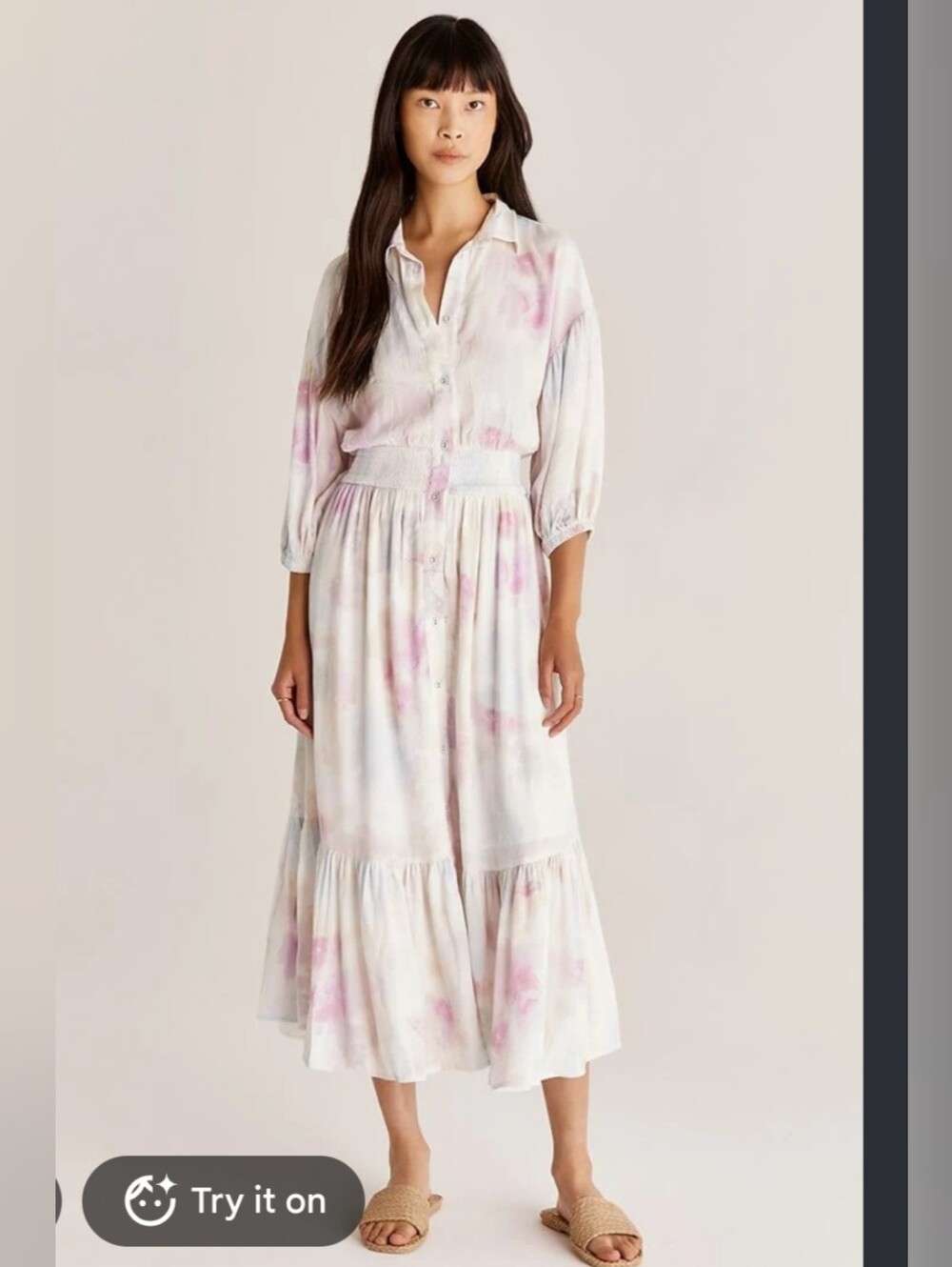 Women's Soft Pink Tie-Dye Z-Supply Tanya Maxi Dress